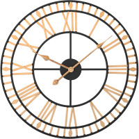 Dizajnové kovové hodiny MPM E04.4488.9080, zlaté/čierne Dizajnové kovové hodiny MPM E04.4488.9080, zlaté/čierne
