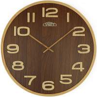 Drevené nástenné hodiny PRIM Timber Venner hnedá 50cm Drevené nástenné hodiny PRIM Timber Venner hnedá 50cm