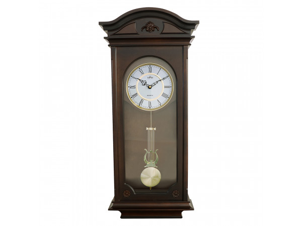 Drevené nástenné hodiny s kyvadlom MPM E05.3893.54, 72cm Drevené nástenné hodiny s kyvadlom MPM E05.3893.54, 72cm