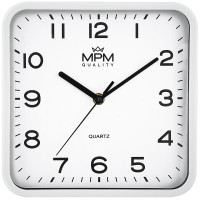 Hranaté nástenné hodiny MPM 4234.00 Hranaté nástenné hodiny MPM 4234.00