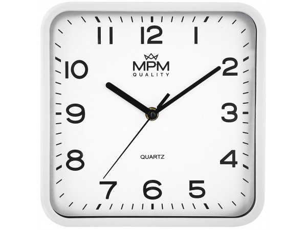 Hranaté nástenné hodiny MPM 4234.00 Hranaté nástenné hodiny MPM 4234.00