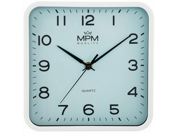 Hranaté nástenné hodiny MPM 4234.31 Hranaté nástenné hodiny MPM 4234.31