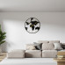 Dizajnové kovové hodiny MPM E04.4484.90, čierne, svet Dizajnové kovové hodiny MPM E04.4484.90, čierne, svet