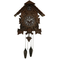 Kyvadlové kukučkové hodiny V. PRIM 40cm, tmavo-hnedá Kyvadlové kukučkové hodiny V. PRIM 40cm, tmavo-hnedá