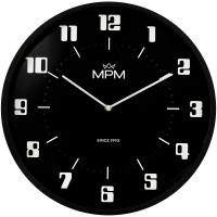 Nástenné hodiny MPM, 4206 retro čierna Nástenné hodiny MPM, 4206 retro čierna