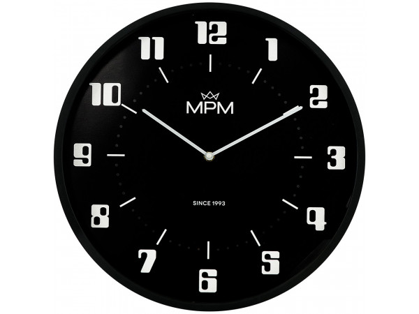 Nástenné hodiny MPM, 4206 retro čierna Nástenné hodiny MPM, 4206 retro čierna