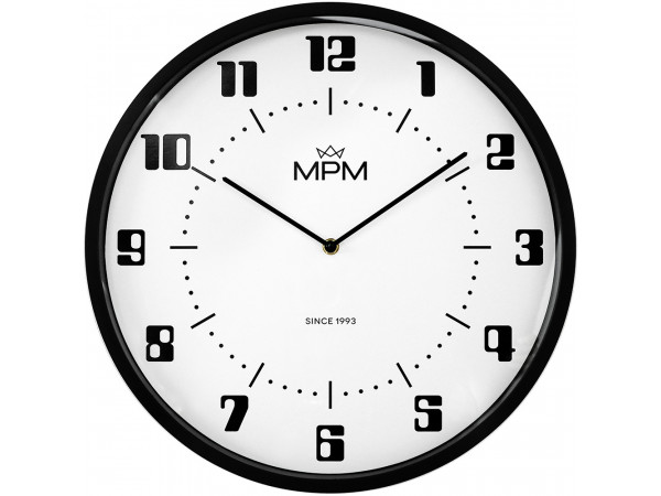 Nástenné hodiny MPM, 4206 retro biela Nástenné hodiny MPM, 4206 retro biela