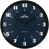 Nástenné hodiny MPM, 4206 retro modrá Nástenné hodiny MPM, 4206 retro modrá