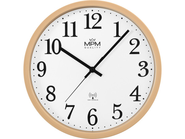 Nástenné hodiny MPM Radio Clermont rádiom riadené, 4503.50 Nástenné hodiny MPM Radio Clermont rádiom riadené, 4503.50
