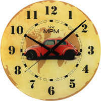 Nástenné hodiny MPM Retro 4467, 30cm