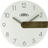 Nástenné hodiny PRIM Clear Timber 4128.00, biela 29cm Nástenné hodiny PRIM Clear Timber 4128.00, biela 29cm