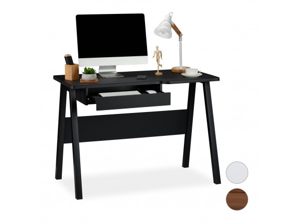 Písací stôl s výsuvom na klávesnicu RD6050, čierna