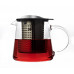 Sklenená kanvica na čaj FINUM Tea Control ™ 0,4 L, čierna / nerez, s podložkou Sklenená kanvica na čaj FINUM Tea Control ™ 0,4 L, čierna / nerez, s podložkou