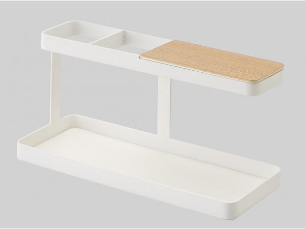 Multifunkčný stojanček Yamazaki Tower Desk Bar, biely Multifunkčný stojanček Yamazaki Tower Desk Bar, biely