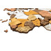 Nástenná drevená mapa sveta 3D, ručne vyrábaná, 150x75cm Natur artem