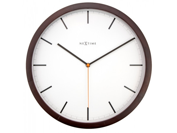 Nástenné hodiny 3156br Nextime Company Wood 35cm Nástenné hodiny 3156br Nextime Company Wood 35cm
