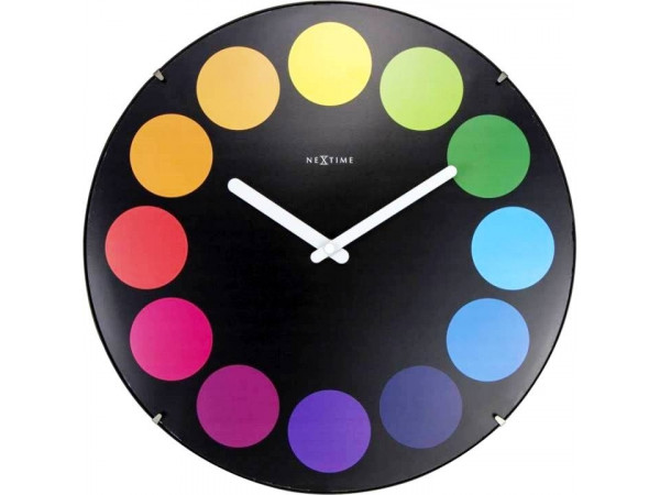 Dizajnové nástenné hodiny 3167 Nextime Dots Dome 35cm Dizajnové nástenné hodiny 3167 Nextime Dots Dome 35cm