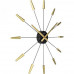 Dizajnové nástenné hodiny 2610go Nextime Plug Inn gold 60cm Dizajnové nástenné hodiny 2610go Nextime Plug Inn gold 60cm