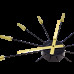 Dizajnové nástenné hodiny 2610go Nextime Plug Inn gold 60cm Dizajnové nástenné hodiny 2610go Nextime Plug Inn gold 60cm
