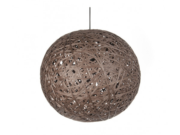 Závesná lampa Leitmotiv Nest round large dark brown, 50cm