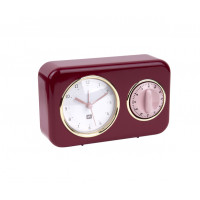 Kuchynské hodiny s časovačom Present Time Nostalgia, PT2970RD, 17cm Kuchynské hodiny s časovačom Present Time Nostalgia, PT2970RD, 17cm