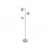 Podlahová lampa Leitmotiv RETRO 3, chróm 168cm