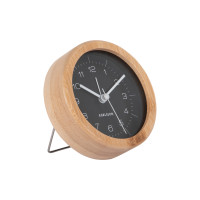 Budík Karlsson KA5923BK Neat Round, 9cm Budík Karlsson KA5923BK Neat Round, 9cm