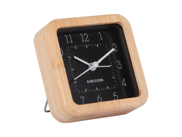 Budík Karlsson KA5924BK Neat Square, 9cm Budík Karlsson KA5924BK Neat Square, 9cm