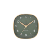 Budík Karlsson KA5957GR Travel Square, 9cm Budík Karlsson KA5957GR Travel Square, 9cm
