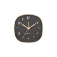 Budík Karlsson KA5957BK Travel Square, 9cm Budík Karlsson KA5957BK Travel Square, 9cm