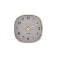 Budík Karlsson KA5957GY Travel Square, 9cm Budík Karlsson KA5957GY Travel Square, 9cm