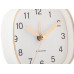 Budík Karlsson KA5957WH Travel Square, 9cm Budík Karlsson KA5957WH Travel Square, 9cm