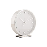 Budík Karlsson KA5970WH Shiny Dots, 16cm
