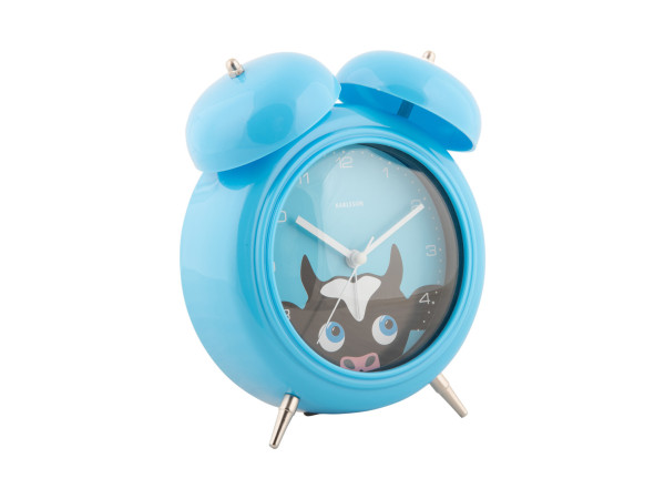 Budík Karlsson KA5980BL Peekaboo Cow, 19cm Budík Karlsson KA5980BL Peekaboo Cow, 19cm