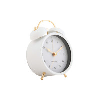 Budík Karlsson KA5998WH Twin Bell, 14cm