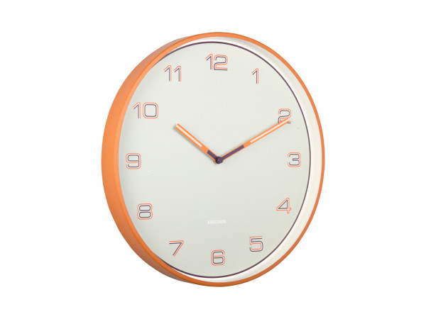 Nástenné hodiny Lined Numbers Karlsson KA6013OR, 40cm Nástenné hodiny Lined Numbers Karlsson KA6013OR, 40cm