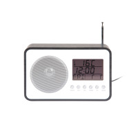 Budík a FM rádio Karlsson KA6036BK, 13cm Budík a FM rádio Karlsson KA6036BK, 13cm