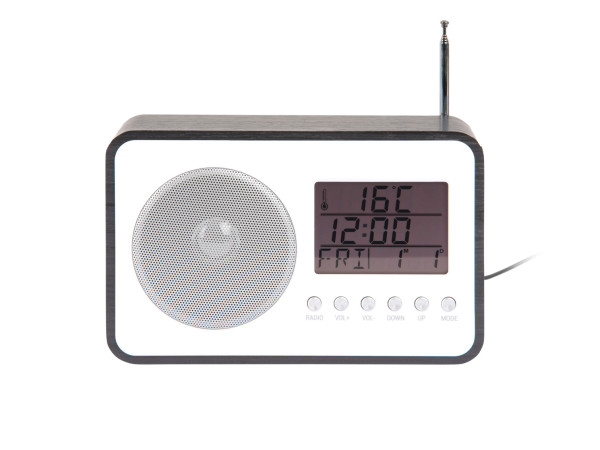 Budík a FM rádio Karlsson KA6036BK, 13cm Budík a FM rádio Karlsson KA6036BK, 13cm