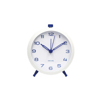Budík Button Retro Karlsson KA6143BL, 10cm Budík Button Retro Karlsson KA6143BL, 10cm