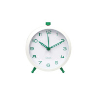 Budík Button Retro Karlsson KA6143GR, 10cm Budík Button Retro Karlsson KA6143GR, 10cm