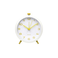 Budík Button Retro Karlsson KA6143YE, 10cm Budík Button Retro Karlsson KA6143YE, 10cm