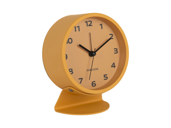 Karlsson Cool Retro KA6082YE – dizajnový retro budík 13 cm žltý Karlsson Cool Retro KA6082YE – dizajnový retro budík 13 cm žltý