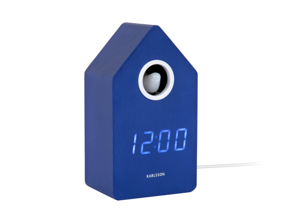 Budík Cuckoo LED Karlsson KA6070BL, 16cm Budík Cuckoo LED Karlsson KA6070BL, 16cm