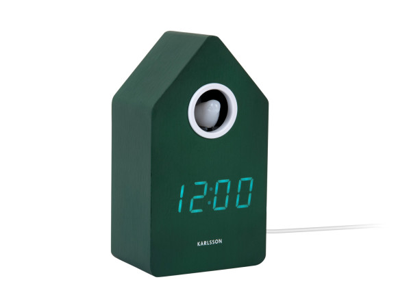 Budík Cuckoo LED Karlsson KA6070GR, 16cm Budík Cuckoo LED Karlsson KA6070GR, 16cm