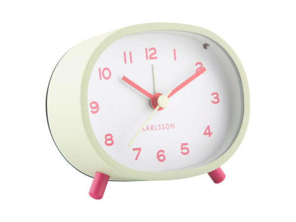 Budík Karlsson KA6025LG Cheeky Oval, 10cm Budík Karlsson KA6025LG Cheeky Oval, 10cm