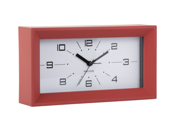 Budík Lujo Rectangle Karlsson KA6066RD, 20cm Budík Lujo Rectangle Karlsson KA6066RD, 20cm