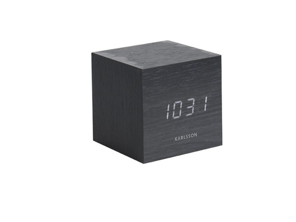 Budík Mini Cube KA5655BK, 8cm Budík Mini Cube KA5655BK, 8cm