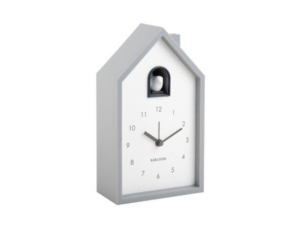 Budík Modern Cuckoo Karlsson KA6015GY, 20cm Budík Modern Cuckoo Karlsson KA6015GY, 20cm