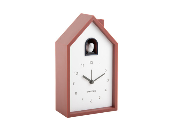 Budík Modern Cuckoo Karlsson KA6015RD, 20cm Budík Modern Cuckoo Karlsson KA6015RD, 20cm