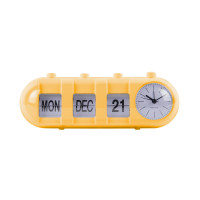 Budík Retro Tube Calendar Flip Karlsson KA6045BY, 10cm